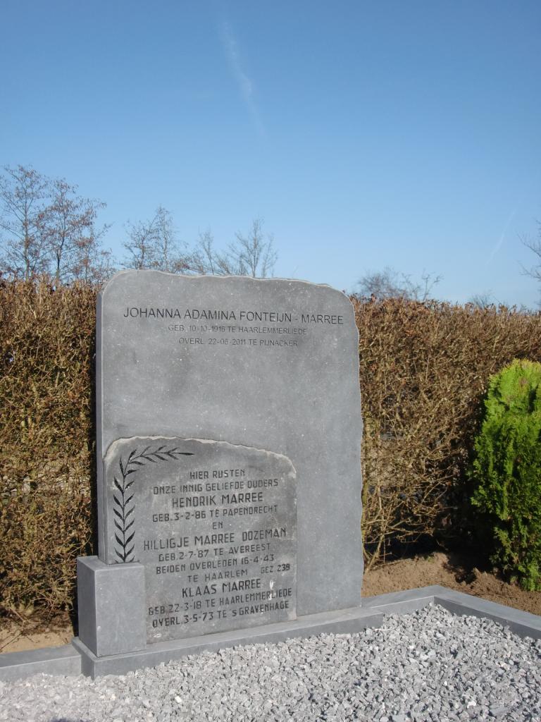 grafmonument Belgisch hardsteen dubbel